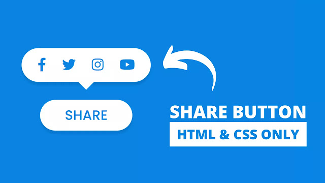 Animated Share Button using only HTML & CSS