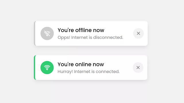 Check Network Status - Online or Offline