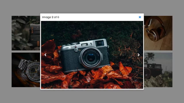 Responsive Image Lightbox using HTML CSS & JavaScript