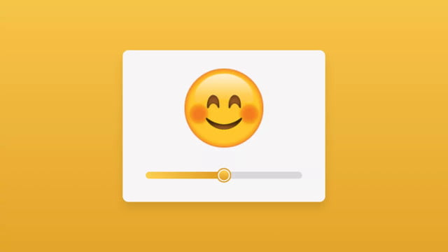 Custom Emoji Range Slider using HTML CSS & JavaScript